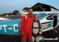 103-летняя бразильянка прыгнула с парашютом и попала в Книгу рекордов Гиннесса