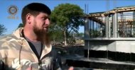 Глава Чечни Р. Кадыров проверил ход строительных работ в поселке Ойсхара
