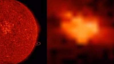 Около Солнца пролетел НЛО размером с Землю