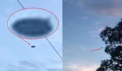 Летающую тарелку в австралийском небе сняли на видео