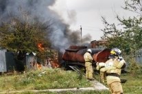 Пожар на автозаправочной станции «Зам-Зам» ликвидирован