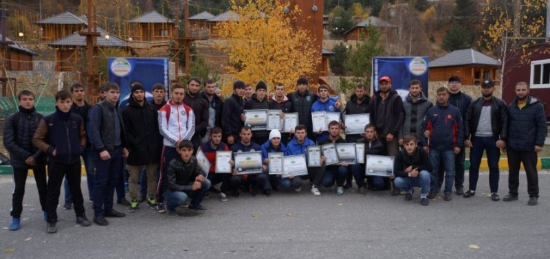 В горах Чечни прошел чемпионат по спортивному скалолазанию среди молодежи