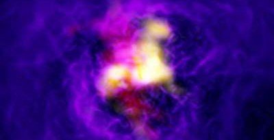 Астрономы открыли необычный «галактический фонтан»