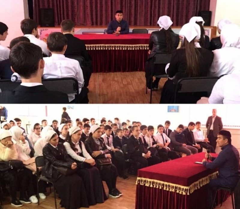 ЧЕЧНЯ.  Учащимся гимназии N2 г. Грозного рассказали об основах исламской культуры