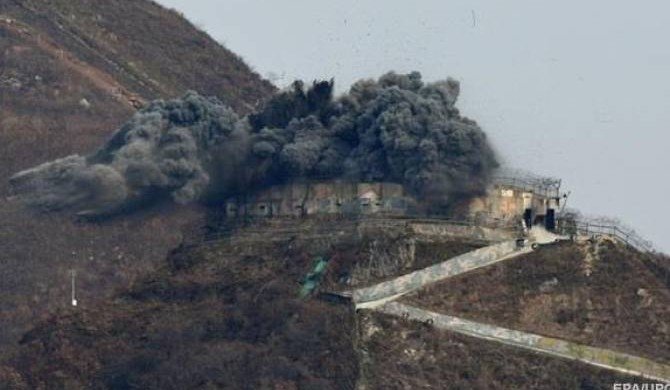 КНДР взорвала 10 постов охраны в демилитаризованной зоне