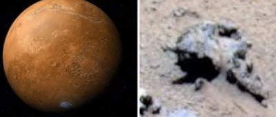 На снимках Марса найдены странные останки