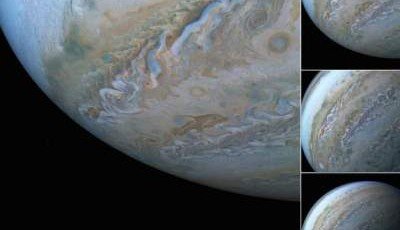 NASA показало «закрученные» облака на Юпитере