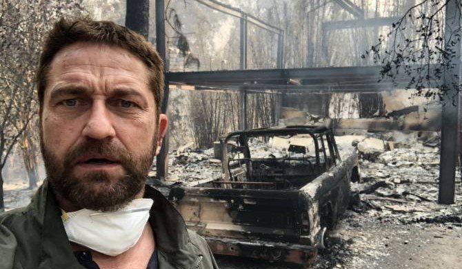 Пожар в Калифорнии уничтожил дом Джерарда Батлера