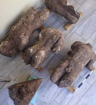 В Греции фермер случайно обнаружил фрагмент древней статуи