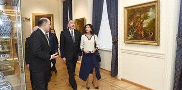 АЗЕРБАЙДЖАН. Ильхам Алиев и Мехрибан Алиева открыли третий корпус Азербайджанского музея искусств после реконструкции
