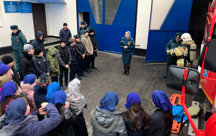ЧЕЧНЯ. Школьников в Чечне обучили действиям при различных ЧП в зимний период