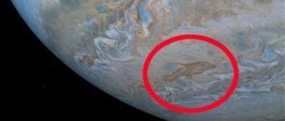 На снимках поверхности Юпитера разглядели дельфина