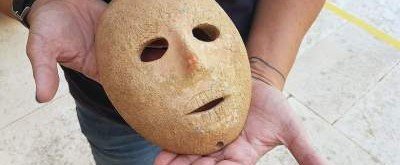 Найдена древняя каменная маска возрастом около девяти тысяч лет