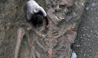 Археологи обнаружили останки древнего великана