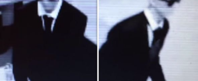 Камера видеонаблюдения сняла загадочного человека в черном