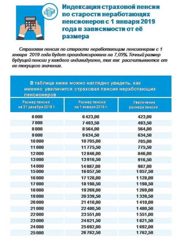 РОСТОВ. На сколько проиндексирована пенсия с 1 января 2019 года