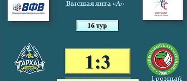 ЧЕЧНЯ. Вторая победа грозненских волейболистов на выезде