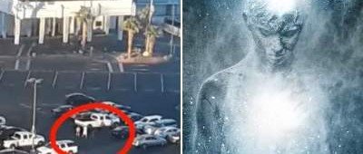 Девушка случайно засняла призрака на автомобильной парковке