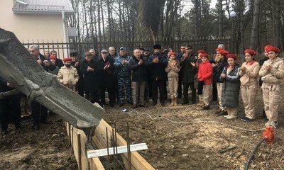 КЧР. В Ногайском районе заложили основу первого памятника на Аллее боевой славы