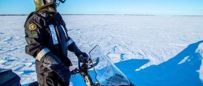 Над замерзшим озером в Финляндии засняли редкий мираж