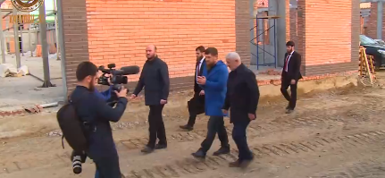 ЧЕЧНЯ. Глава Чечни побывал на стройплощадке нового торгового комплекса в Гудермесе