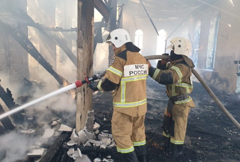 ЧЕЧНЯ. Пожар в мечети города Гудермеса ликвидирован