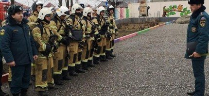 ЧЕЧНЯ. В Чечне проверяют боеготовность личного состава пожарно-спасательных подразделений