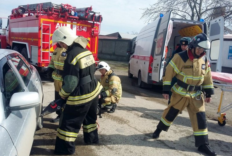 ЧЕЧНЯ. В Шали прошли учения спасателей