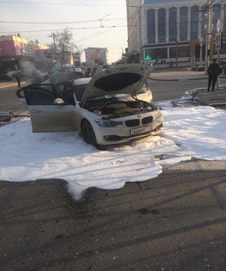 ДАГЕСТАН. В Махачкале в результате ДТП произошло возгорание автомобиля