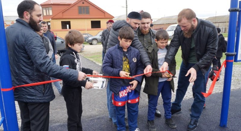 ЧЕЧНЯ. В селе Гордали открыли современную площадку по стрит-воркауту