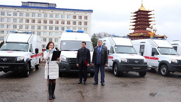 КАЛМЫКИЯ. В регион прибыли  9 новых автомобилей скорой помощи