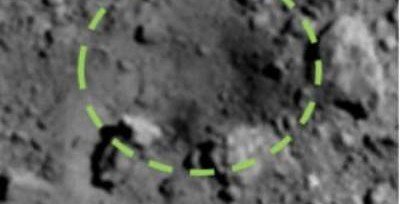 Опубликован снимок искусственного кратера на астероиде Рюгу