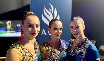 АЗЕРБАЙДЖАН. Россия взяла "серебро" в финале трио на чемпионате Европы по аэробной гимнастике в Баку