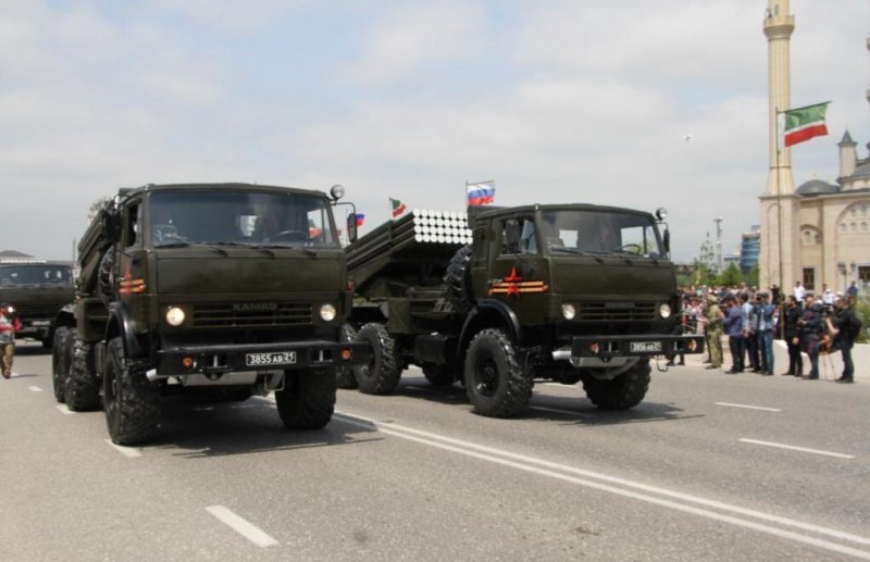 ЧЕЧНЯ. Военный парад в Грозном