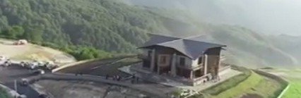 ЧЕЧНЯ. Р. Кадыров осмотрел новую гостиницу, возведенную в высокогорной Чечне