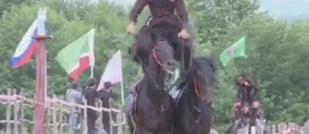 ЧЕЧНЯ. Всадники конного клуба «Ахмат-Беной» продемонстрировали мастерство и удаль в джигитовке