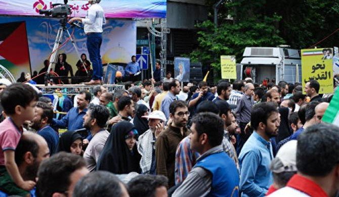 В Иране прошли масштабные шествия в поддержку Палестины
