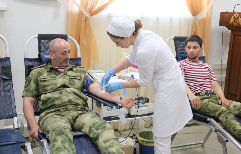 ЧЕЧНЯ. Росгвардейцы Чечни стали донорами Республиканского банка крови