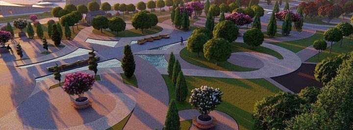 ИНГУШЕТИЯ. В Магасе начата разбивка парка отдыха с водоемами и инновационными скамейками