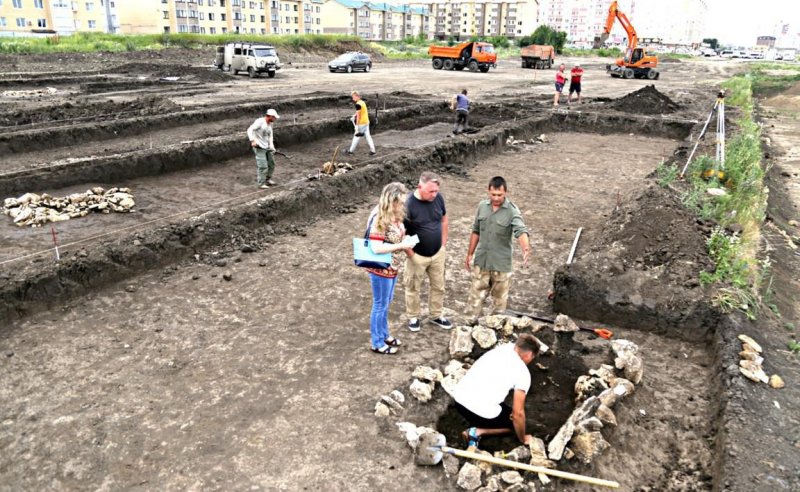 СТАВРОПОЛЬЕ. В Ставрополе на месте строительства проспекта Российского проводят археологические раскопки