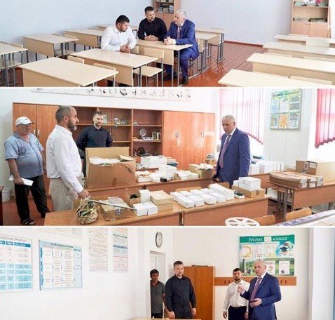 ЧЕЧНЯ. И.Байханов проверил готовность школ Шалинского района к новому учебному году