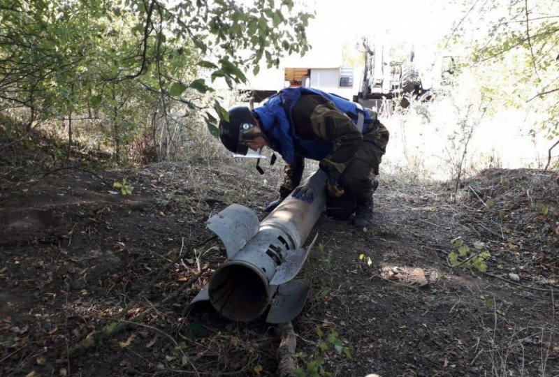 ЧЕЧНЯ. Специалисты МЧС России обезвредили в Чечне авиабомбу и реактивный снаряд