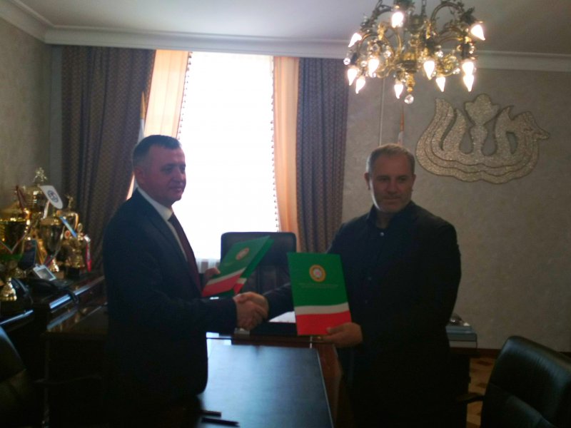 ЧЕЧНЯ.  В Министерстве Чеченской Республики по физической культуре и спорту состоялось подписание отраслевого соглашения в сфере физической культуры и спорта