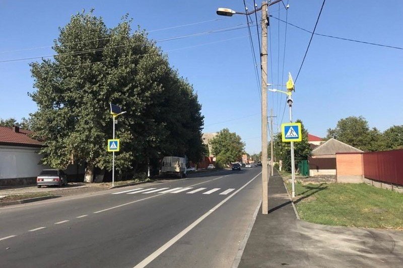 ИНГУШЕТИЯ. К началу учебного года в Ингушетии обновили дорожную разметку и установили новые светофоры