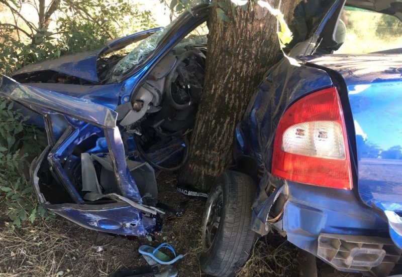 КРЫМ. "Лада" разбилась о дерево на трассе Симферополь-Джанкой: водитель погибла