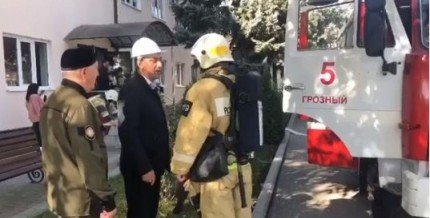 ЧЕЧНЯ. Пожарные и энергетики провели совместную тренировку по ликвидации последствий ЧП (видео)