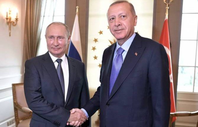 Путин на встрече с Эрдоганом заявил, что ситуация в Сирии острая