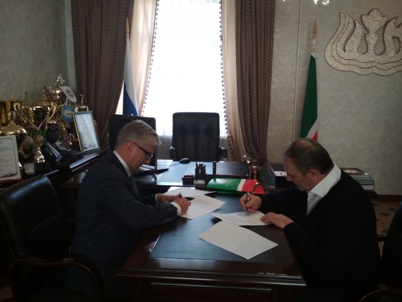 ЧЕЧНЯ.  В Министерстве Чеченской Республики по физической культуре и спорту состоялось подписание соглашения о сотрудничестве