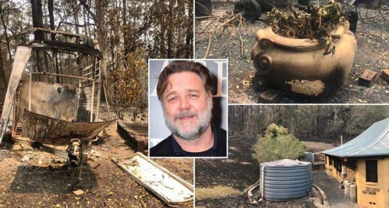 Лесные пожары в Австралии уничтожили несколько построек особняка Рассела Кроу