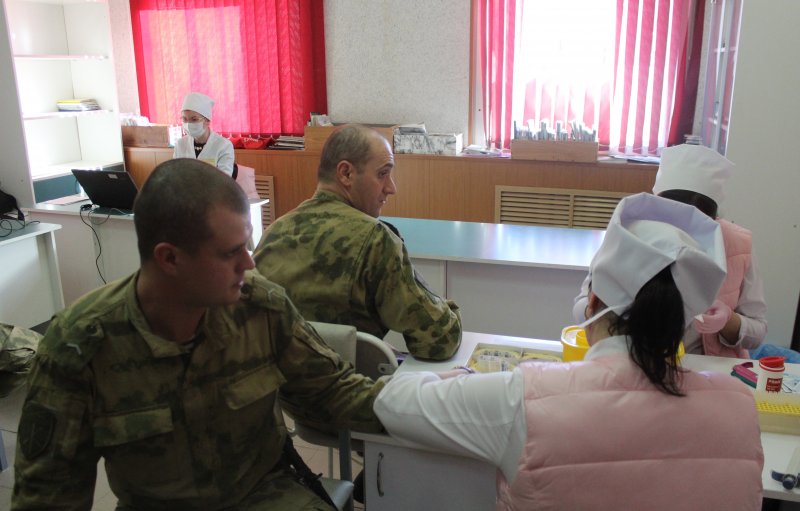 ЧЕЧНЯ. Более 90 военнослужащих Росгвардии присоединились к донорской акции в Чечне